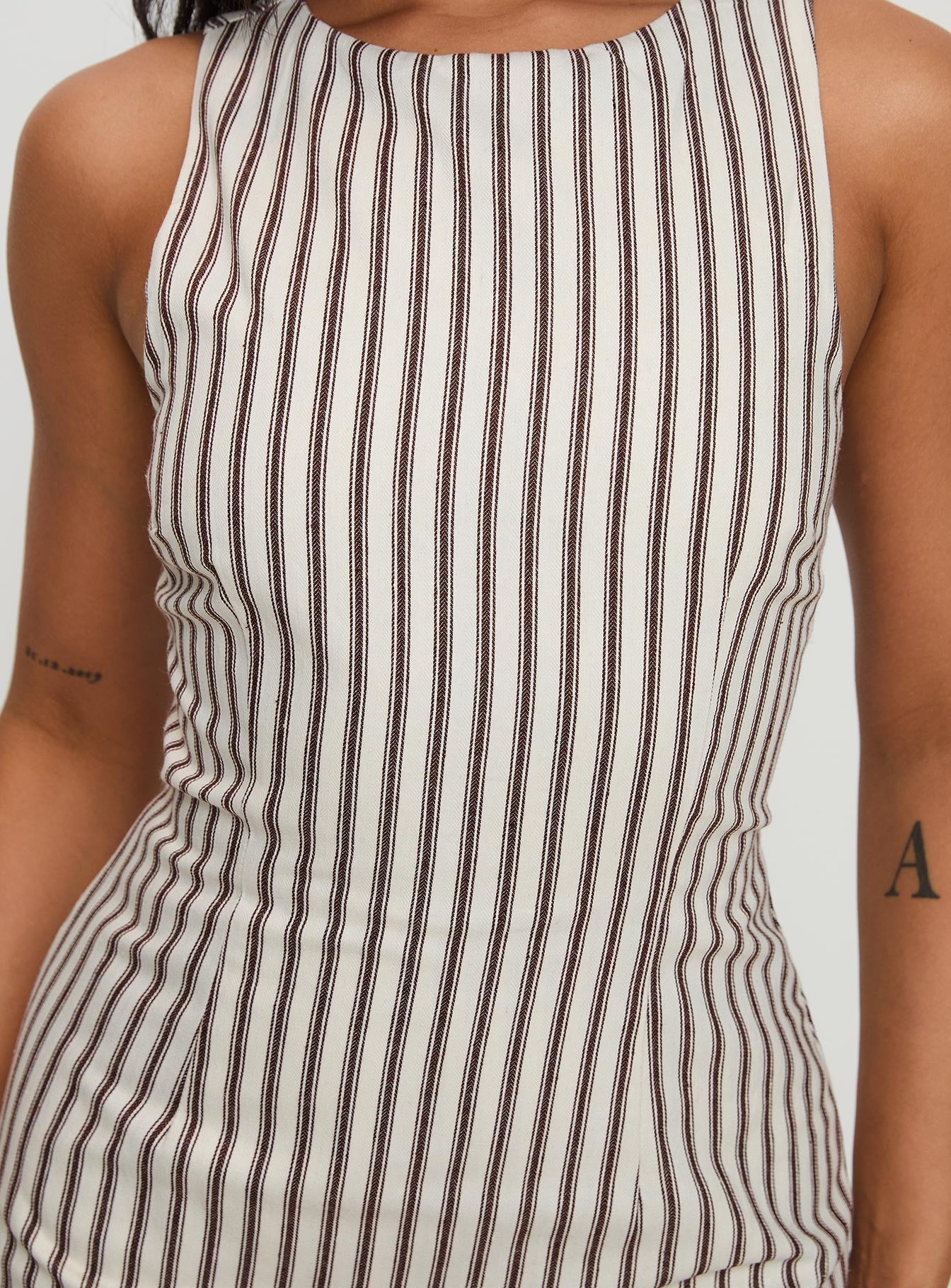 STRIPED MINI DRESS